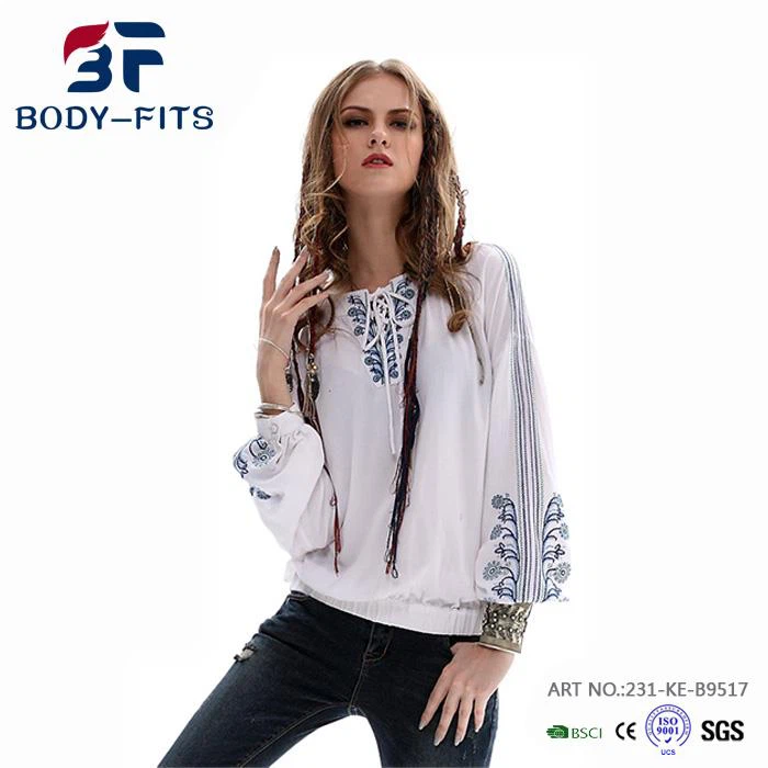 Бавовняна полотняна кофточка з вишивкою